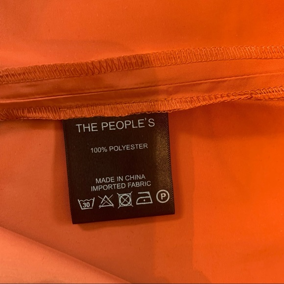 The People’s women’s flurry A-line skirt, orange color, size 0, NWT - Picture 4 of 7